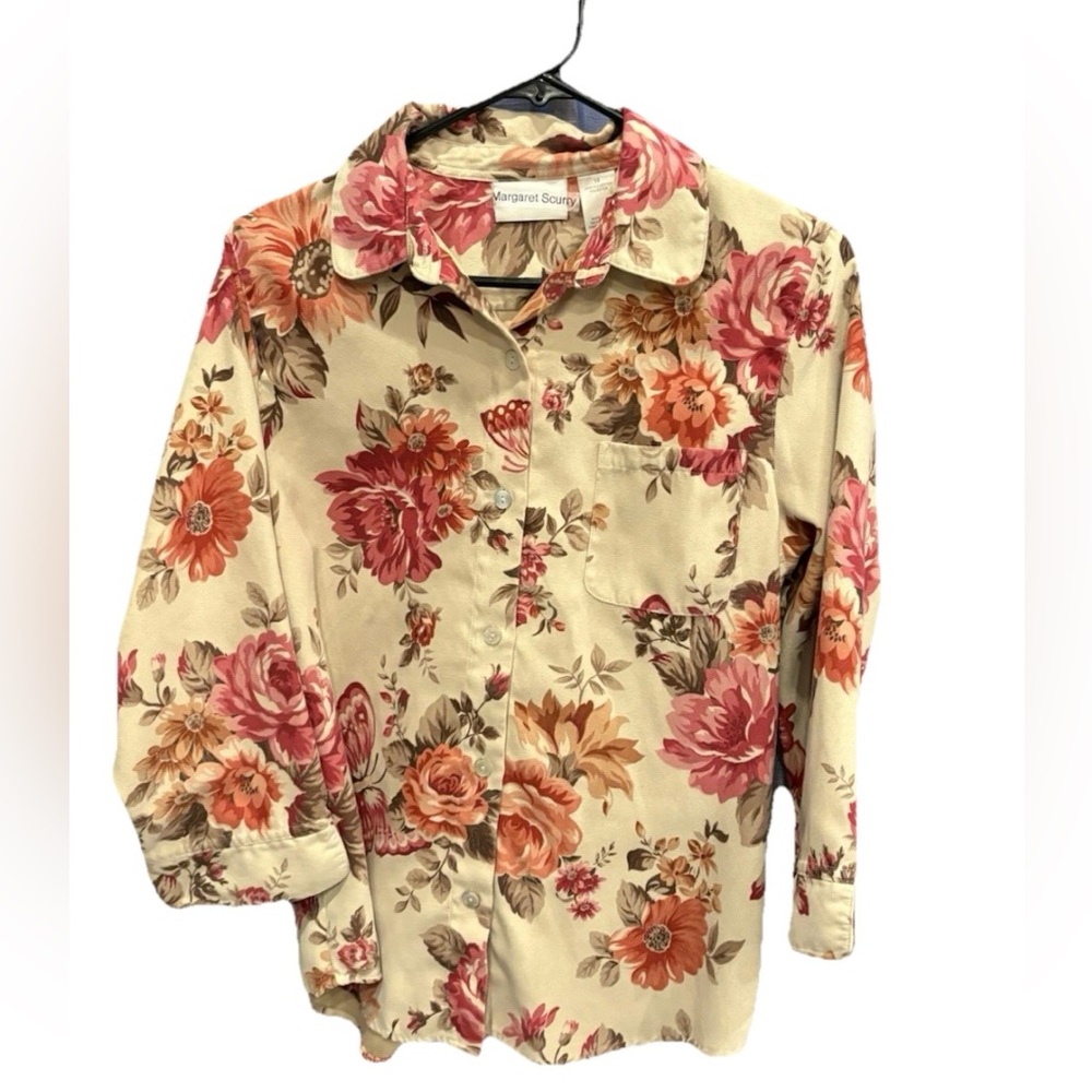 Cottage core ladies no iron blouse VTG size 10 by Alfred Dunner top shirt blouse